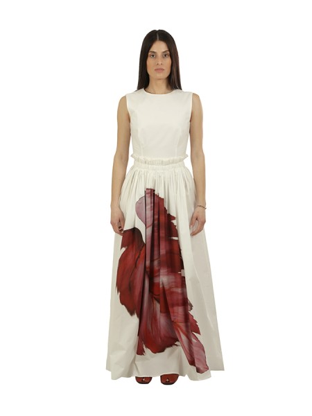 Vestito Co.Gò Only Leaf Bianco